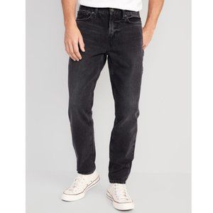 💥3/$30💥NWT Old Navy Men's Straight Taper Non-Stretch Black Jeans - 34Wx36L